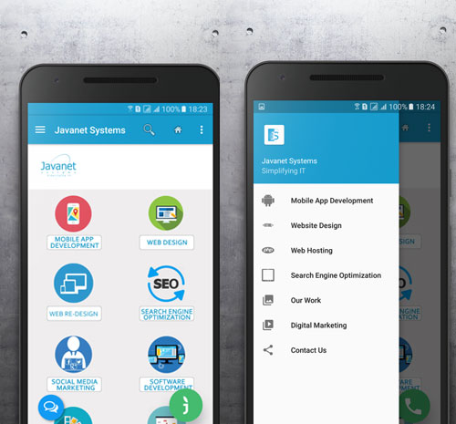 Javanet Systems Mobile App